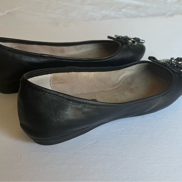 BCBGeneration Black Bow and Charm Embellished Ballet Flat shoe woman’s s… - Picture 8 of 11